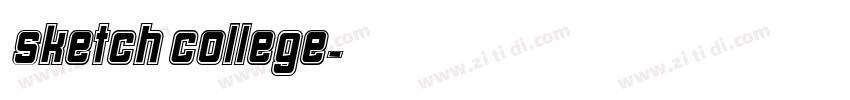 Sketch College字体转换